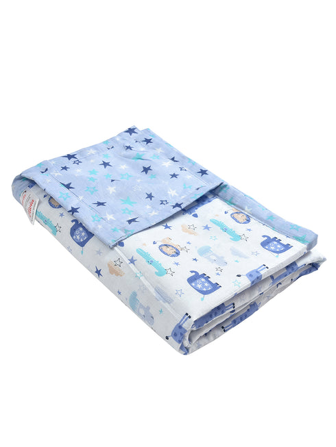 Bestie 180TC Cotton Top Sheet AC Reversible Dohar for Kids